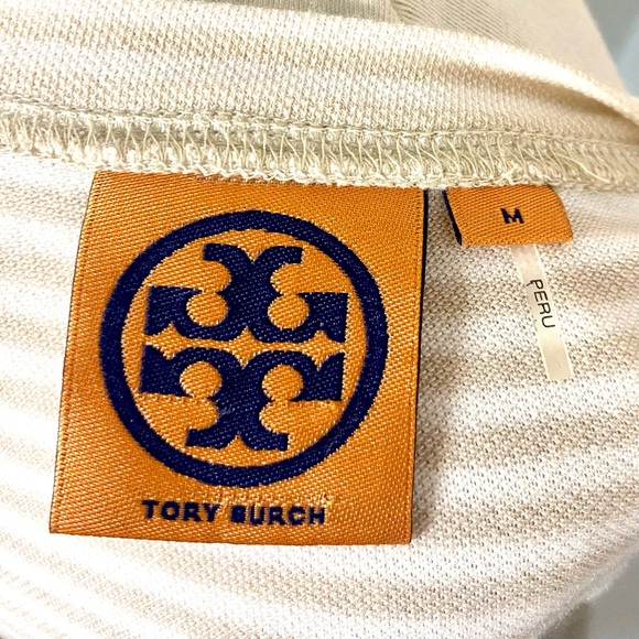 Preowned Tory Burch striped T- shirt medium - Picture 3 of 5